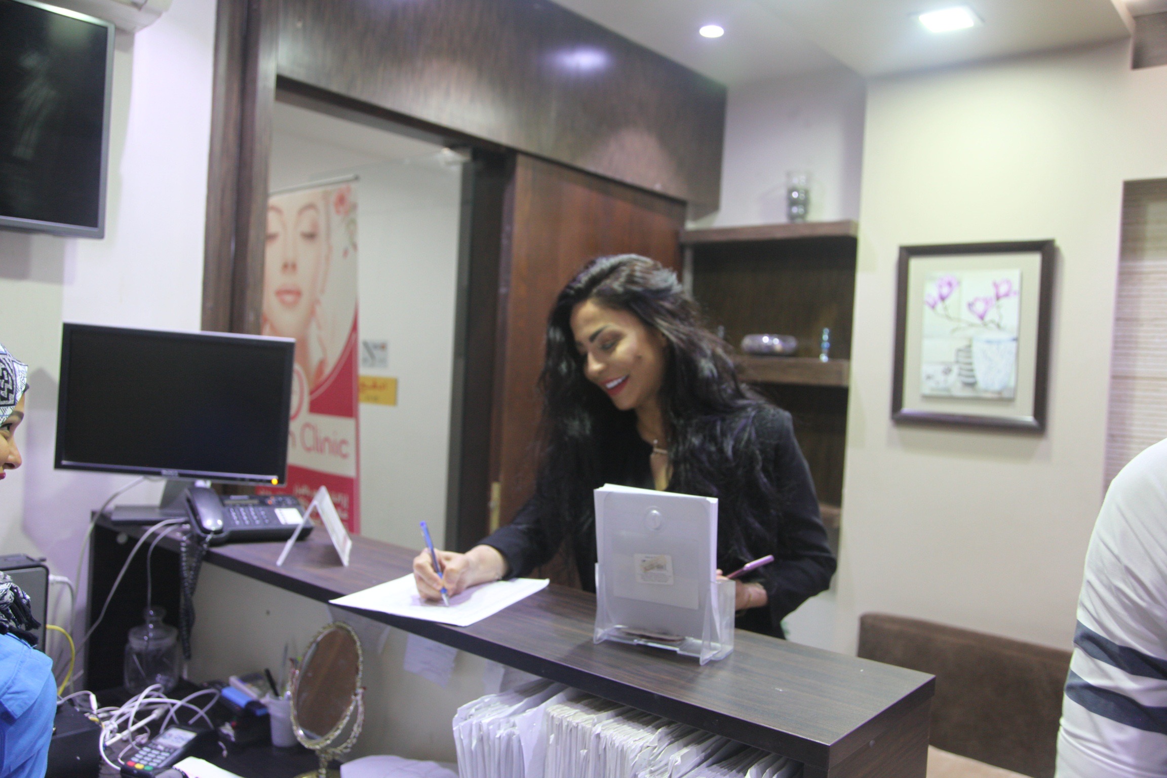 Dolly Shahine visiting Jothen Clinic